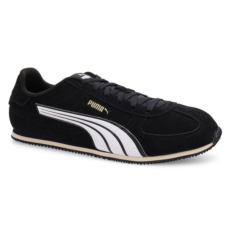 Men's ST Track Lace Up Sneaker - Black/White