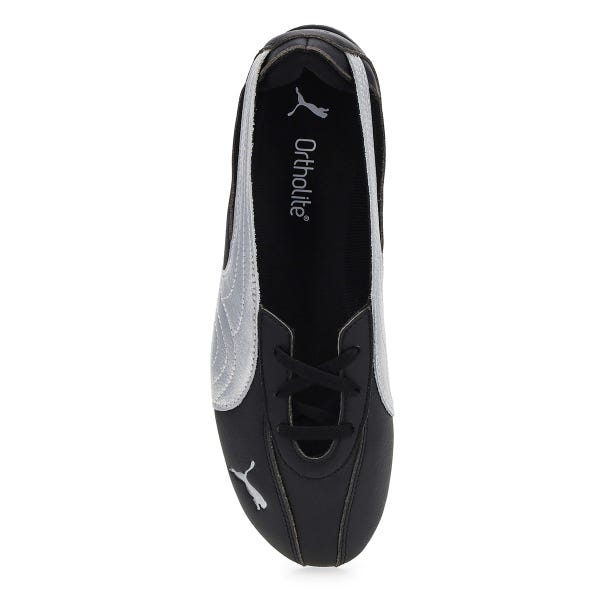 Ballerine profil bas Speedcat Nova Métallique pour femmes - Noir/Argent