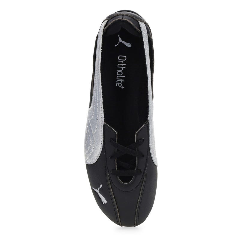 Ballerine profil bas Speedcat Nova Métallique pour femmes - Noir/Argent