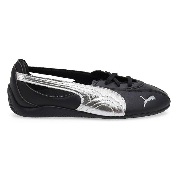 Ballerine profil bas Speedcat Nova Métallique pour femmes - Noir/Argent