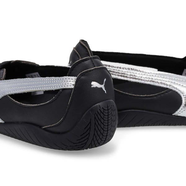 Ballerine profil bas Speedcat Nova Métallique pour femmes - Noir/Argent