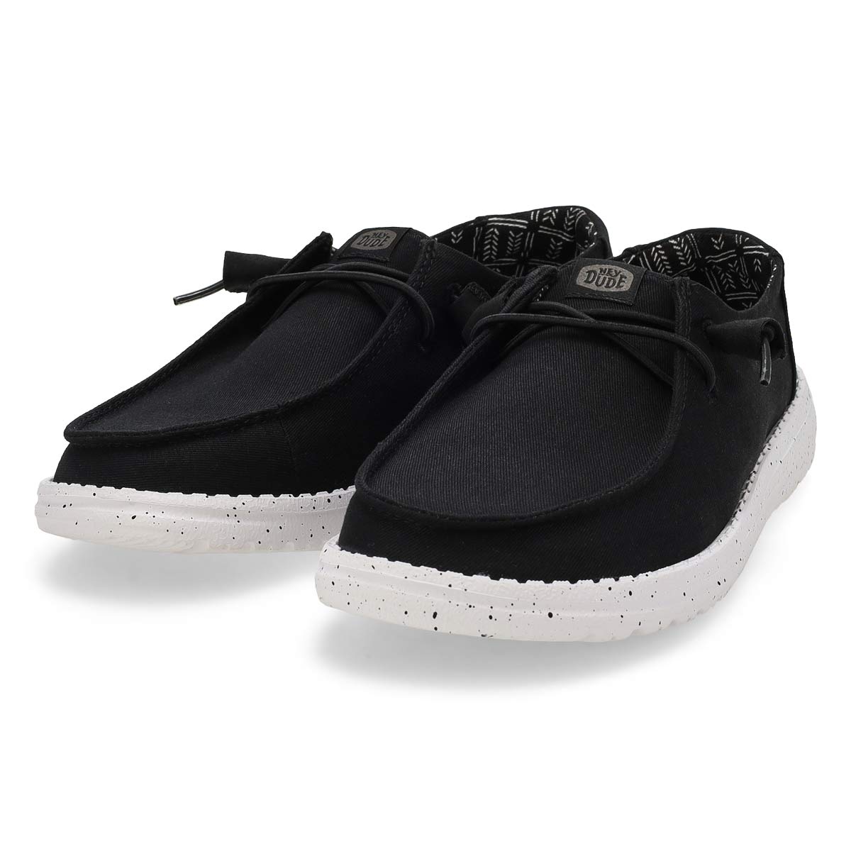 Women's Wendy Stretch Canvas Casual Shoe - Black Odyssey