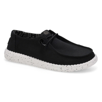 Women's Wendy Stretch Canvas Casual Shoe - Black Odyssey