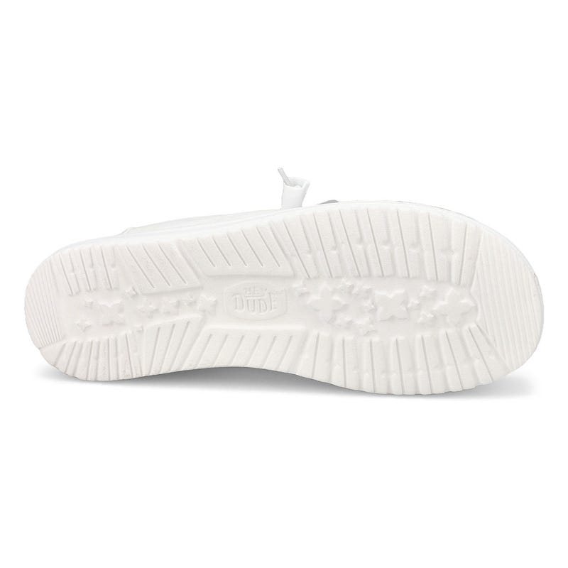 Flâneur décontracté WENDY STRETCH CANVAS, blanc, femmes