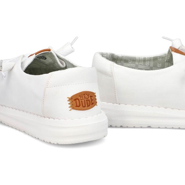 Flâneur décontracté WENDY STRETCH CANVAS, blanc, femmes