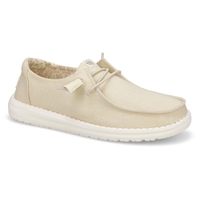 Women's Wendy Stretch Canvas Casual Shoe - Off White