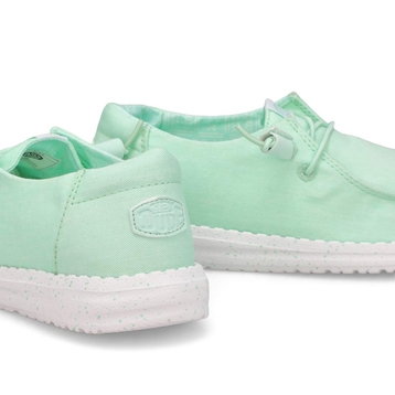 Women's Wendy Stretch Canvas Casual Shoe - Bay Blu