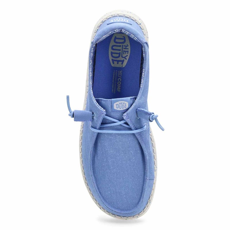 Flâneur décontracté WENDY STRETCH CANVAS, bleu hortensia, femmes