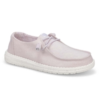 Women's Wendy Stretch Canvas Casual Shoe - Lavender