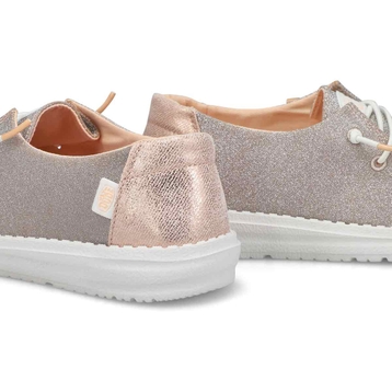 Women's Wendy Metallic Sparkle Casual Shoe - Rose 
