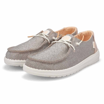 Women's Wendy Metallic Sparkle Casual Shoe - Rose 