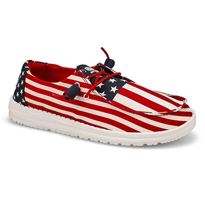 Lds Wendy Americana Shoe - American Flag