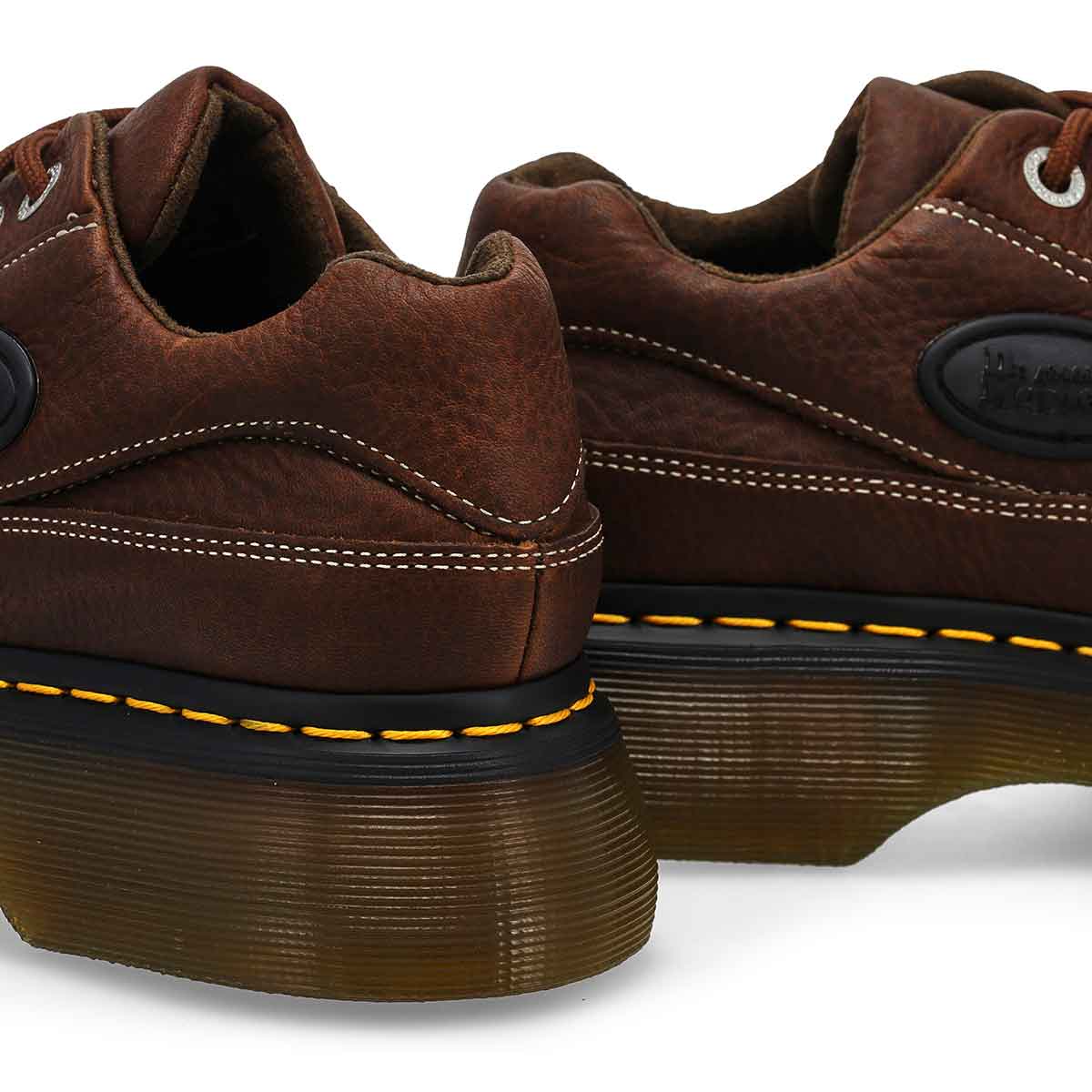 Richelieu décontracté 5 œillets à plateforme BUZZ, brun foncé, femmes