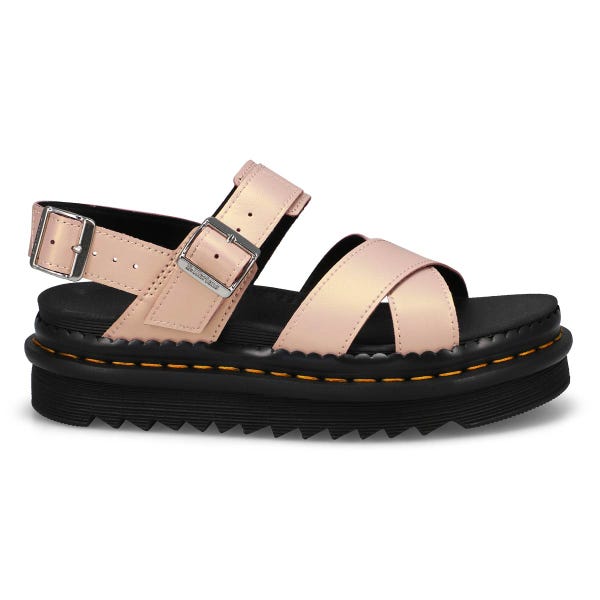 Women's  Voss II 2 Strap Casual Sandal - Powder Pink/Gold