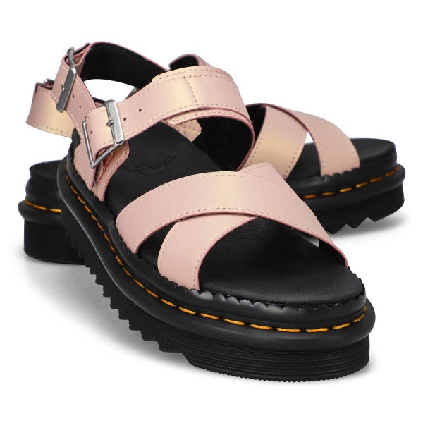 Women's  Voss II 2 Strap Casual Sandal - Powder Pink/Gold
