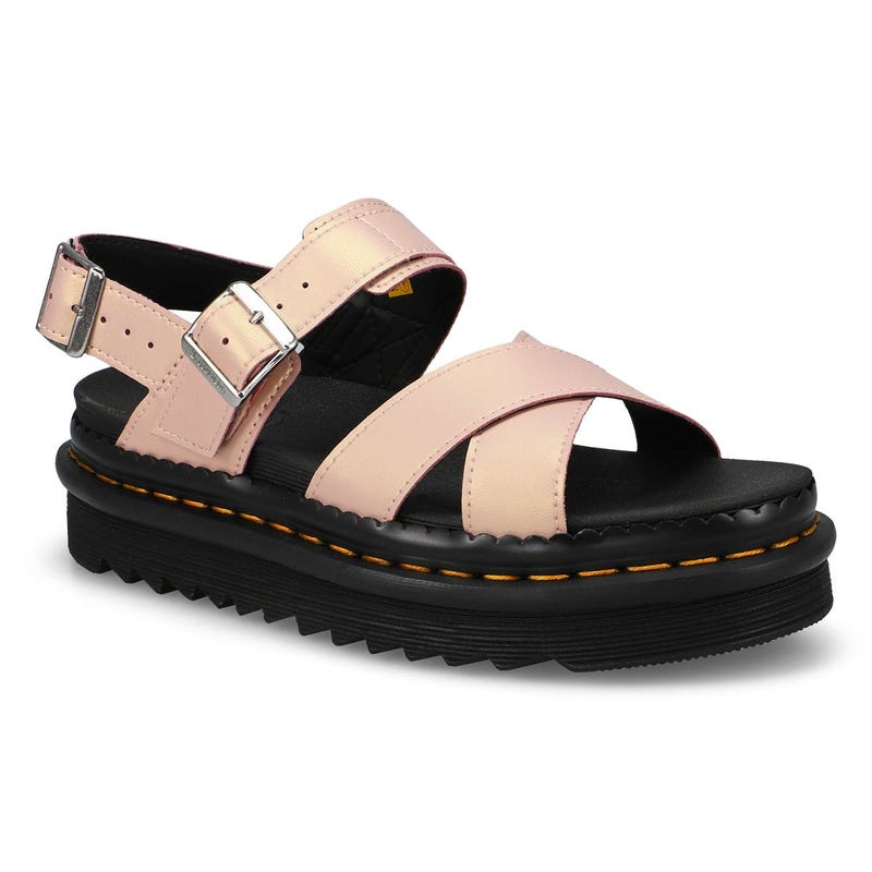 Women's  Voss II 2 Strap Casual Sandal - Powder Pink/Gold