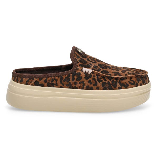 Women's  Austin Lift Classic Platform Shoe - Brown Leopard