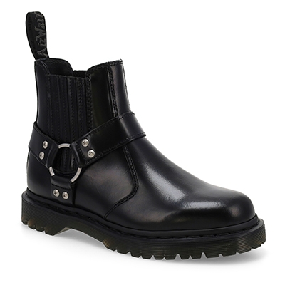 Lds 2976 Harness Chelsea Boot - Black