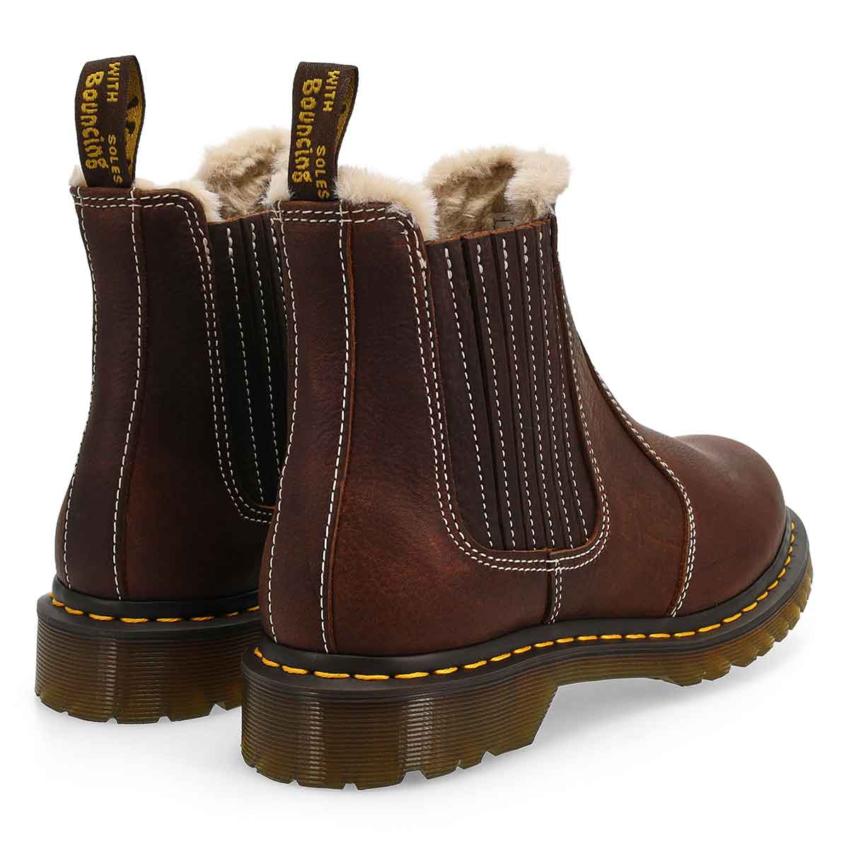 Botte Chelsea doublée de fourrure 2976 LEONORE II, brun foncé, femmes