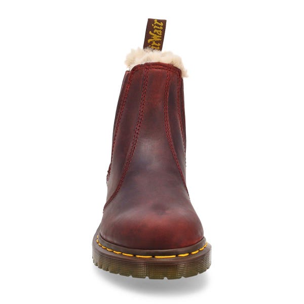 Women's  2976 Leonore II Chelsea Boot - Cherry Red Crazy Horse