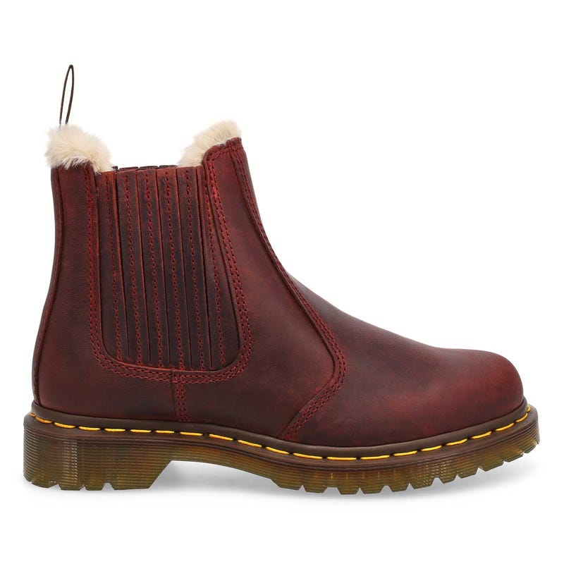 Women's  2976 Leonore II Chelsea Boot - Cherry Red Crazy Horse