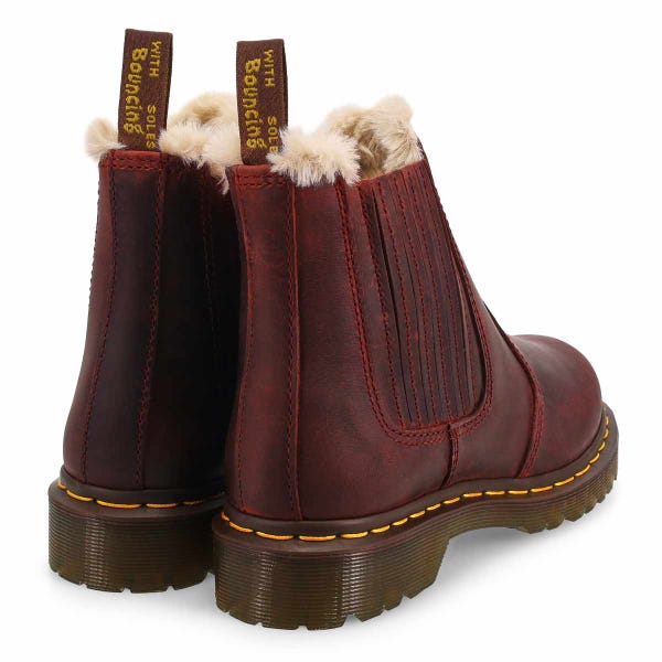 Women's  2976 Leonore II Chelsea Boot - Cherry Red Crazy Horse