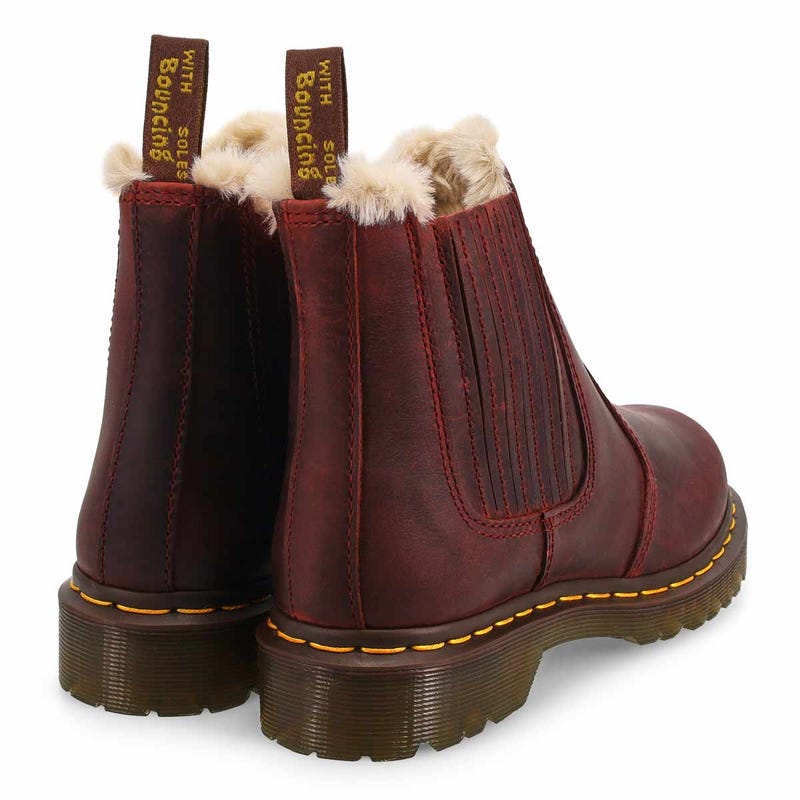 Women's  2976 Leonore II Chelsea Boot - Cherry Red Crazy Horse