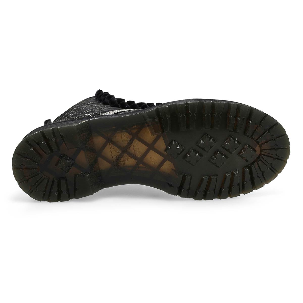 Botte à 8 œillets 1460 FRILL, noir, femmes