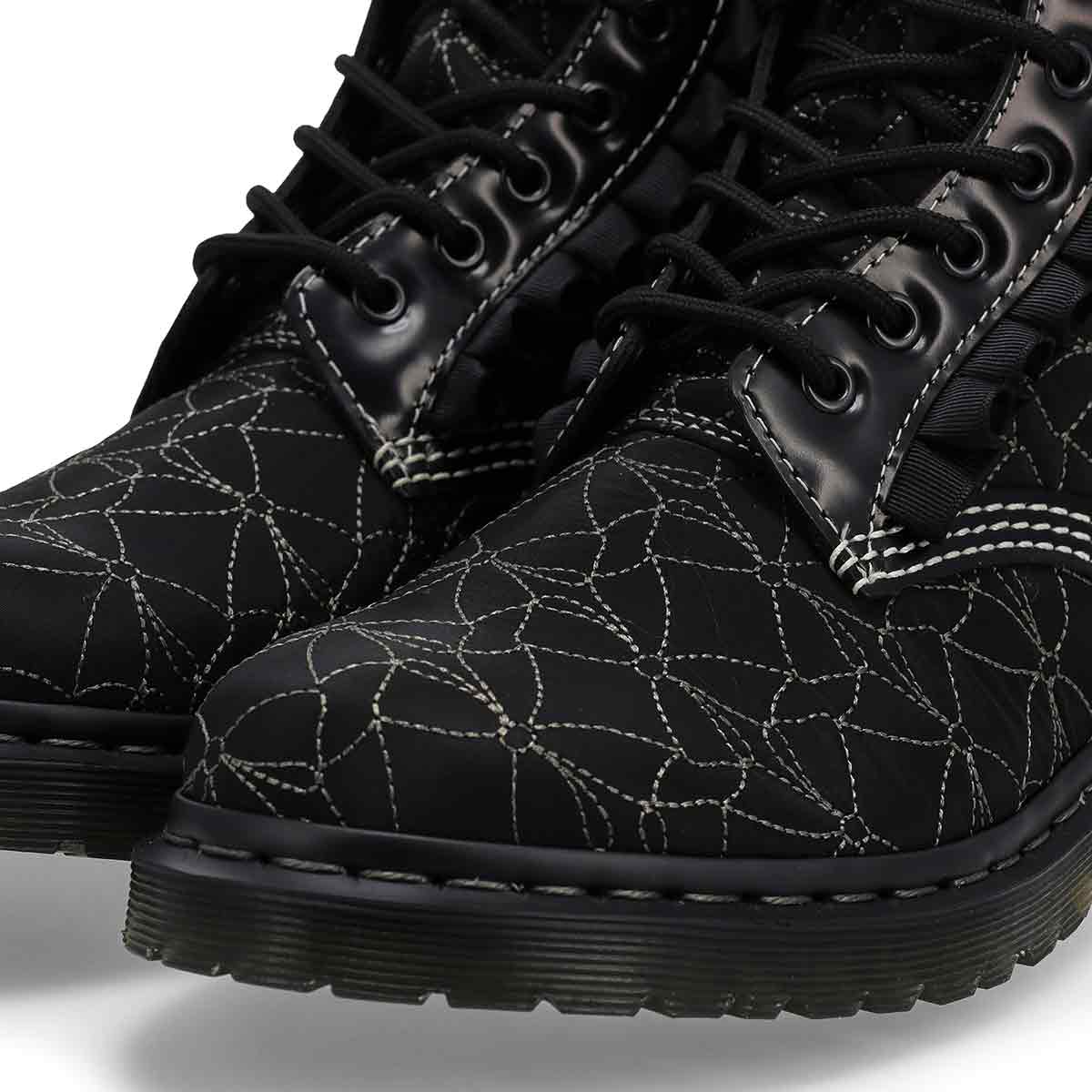 Botte à 8 œillets 1460 FRILL, noir, femmes