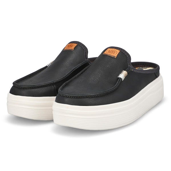 Women's Austin Lift Leather Platform Shoe - Black