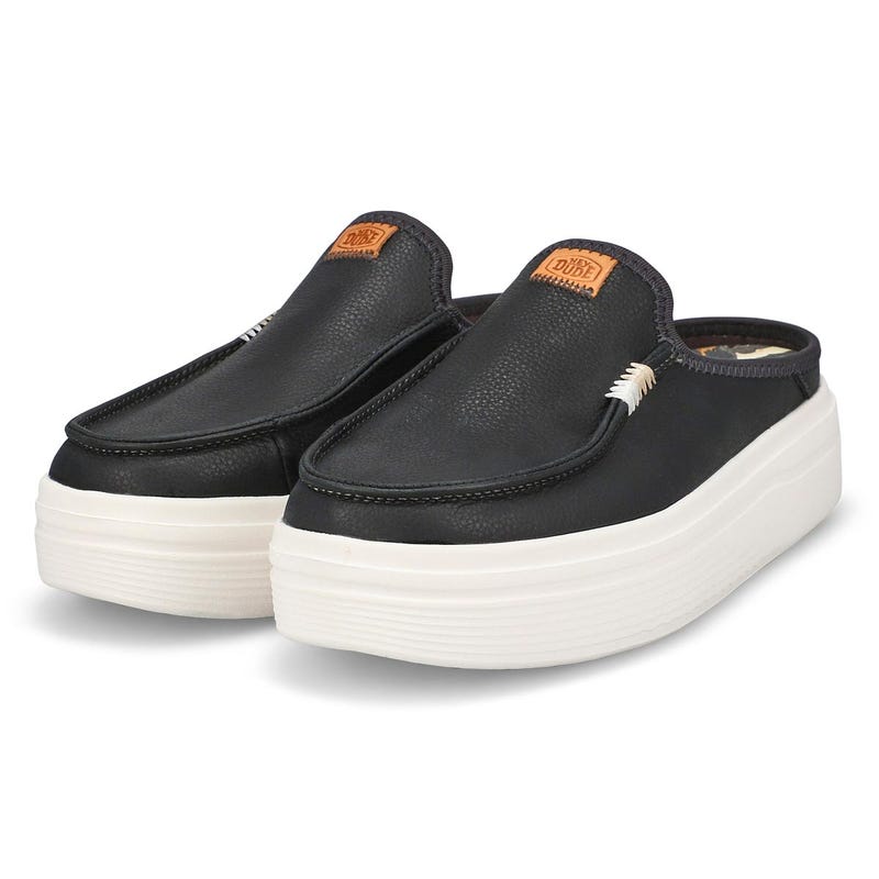 Women's Austin Lift Leather Platform Shoe - Black