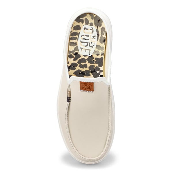 Women's Austin Lift Leather Platform Shoe - White