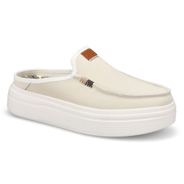 Women's Austin Lift Leather Platform Shoe - White
