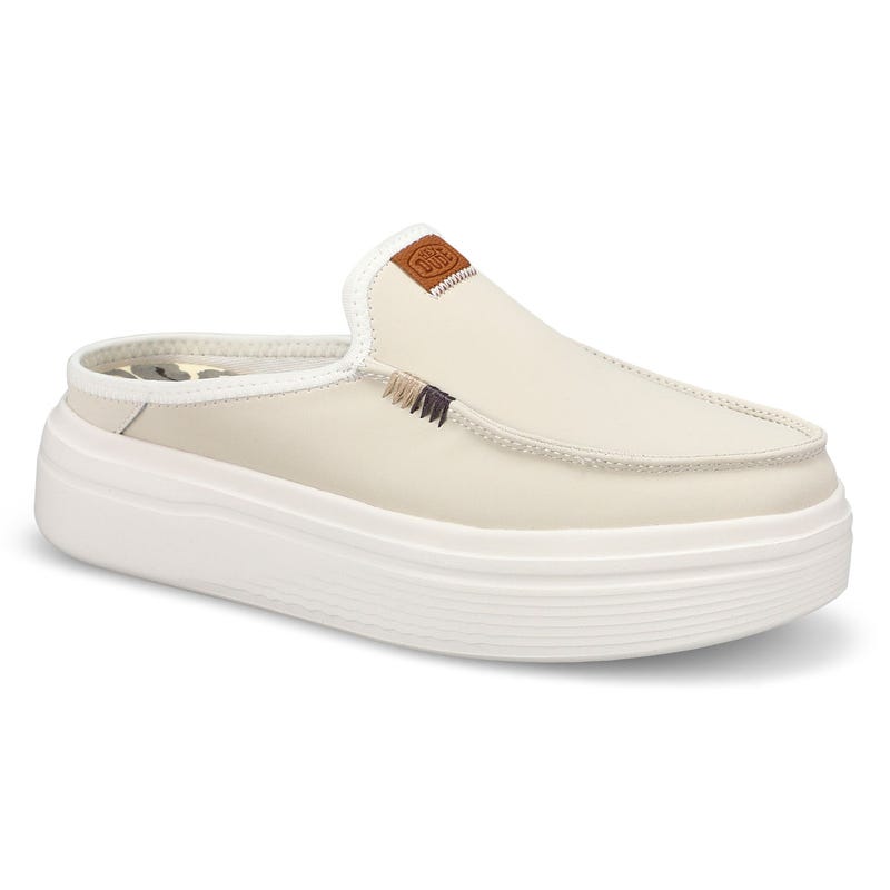 Women's Austin Lift Leather Platform Shoe - White