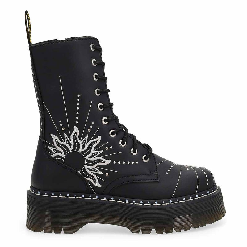 Women's  Jadon Hi Solar Flare 8 Eye Boot - Black