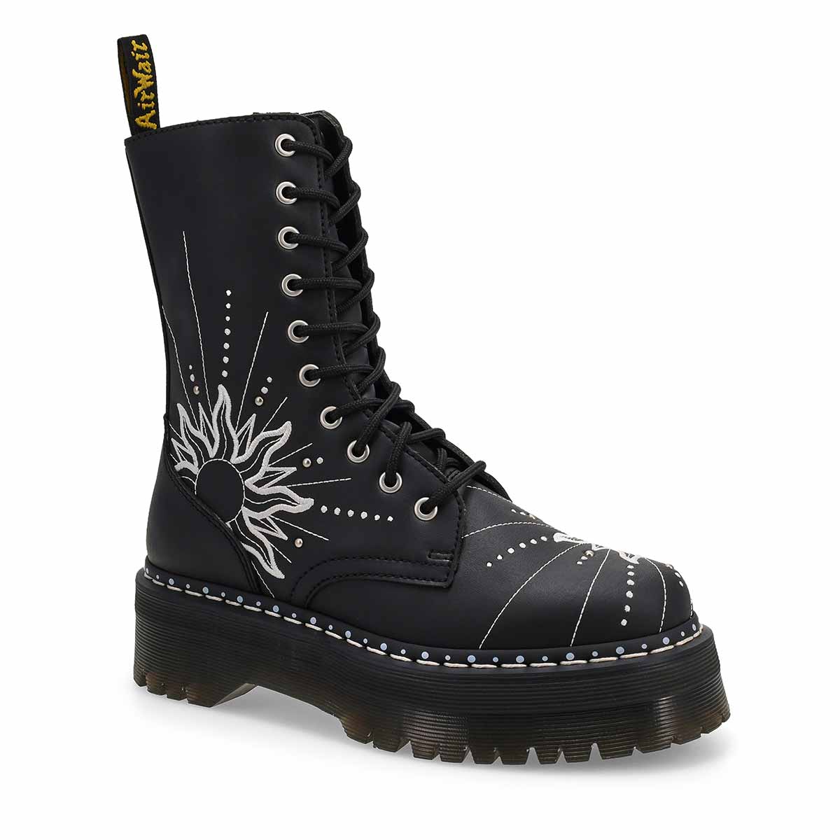 Women's  Jadon Hi Solar Flare 8 Eye Boot - Black