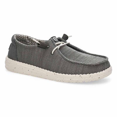 Lds Wendy Stretch Sox Casual Shoe - Dark Grey