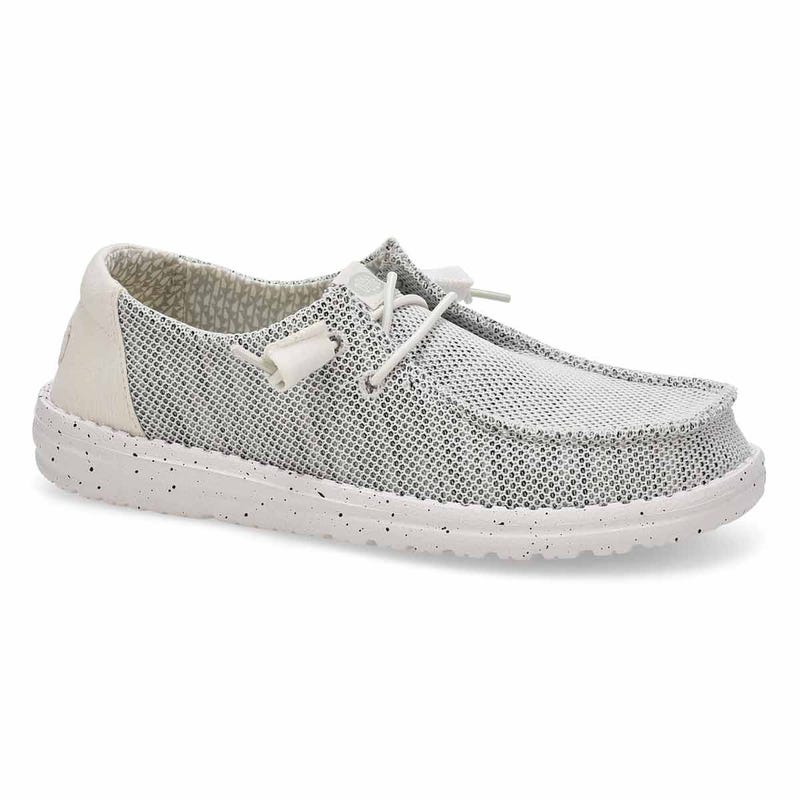 Women's Wendy Stretch Sox Casual Shoe - Stone White