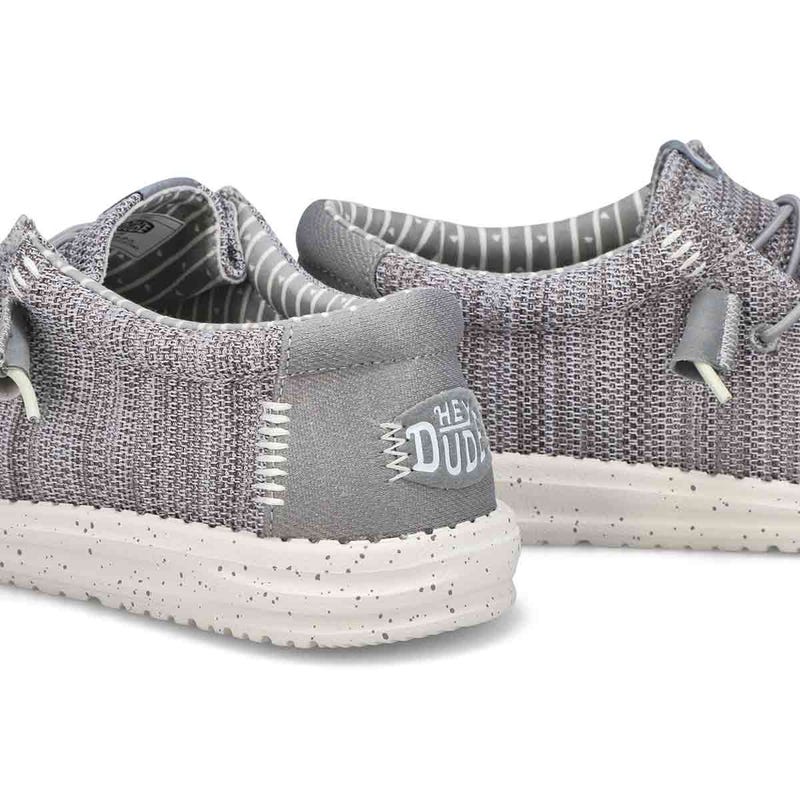 Men's Wally Stretch Sox Casual Shoe - Grey