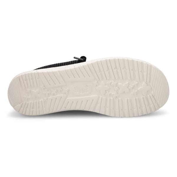 Men's Wally Stretch Sox Casual Shoe - Black/White