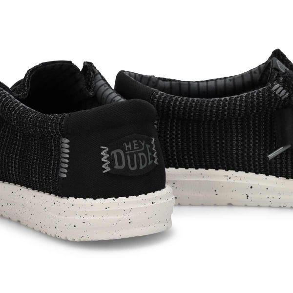 Men's Wally Stretch Sox Casual Shoe - Black/White