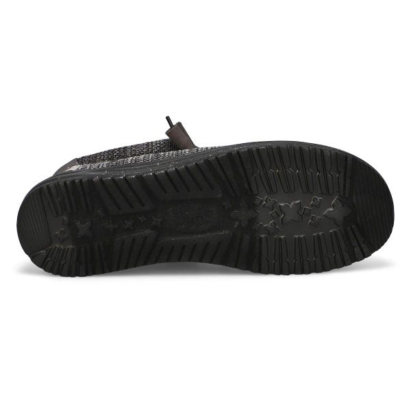 Men's Wally Stretch Sox Casual Shoe - Granite Grey/Black