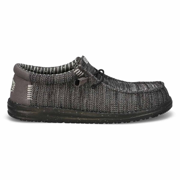 Men's Wally Stretch Sox Casual Shoe - Granite Grey