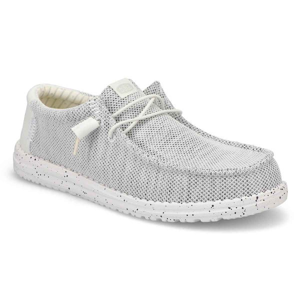 Men's Wally Stretch Sox Casual Shoe - Storm White