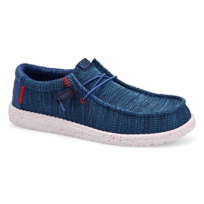 Mns Wally Stretch Sox Casual Shoe - Ensign Blue/Multi