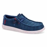 Men's Wally Stretch Sox Casual Shoe - Ensign Blue/Multi