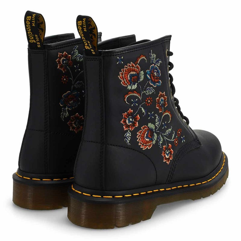 Botte militaire à 8 œillets 1460 VONDA, noir, femmes