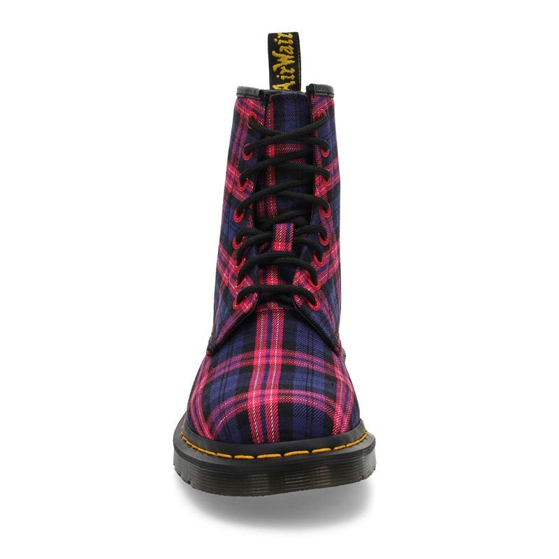 Women's  1460 Tartan 8-Eye Boot - Pink Multi
