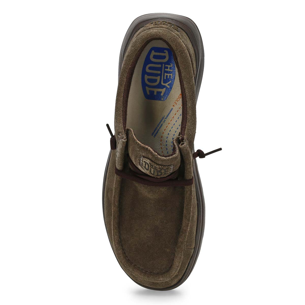 Flâneur décontracté en suède WALLY COMF SUEDE, brun major/brun taupe, hommes