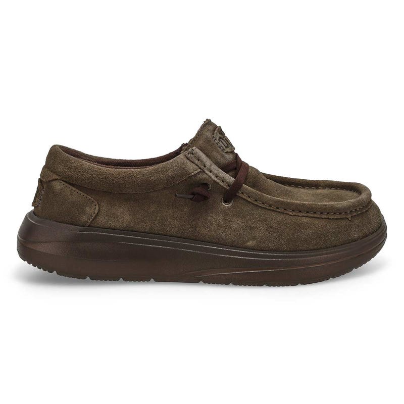 Flâneur décontracté en suède WALLY COMF SUEDE, brun major/brun taupe, hommes
